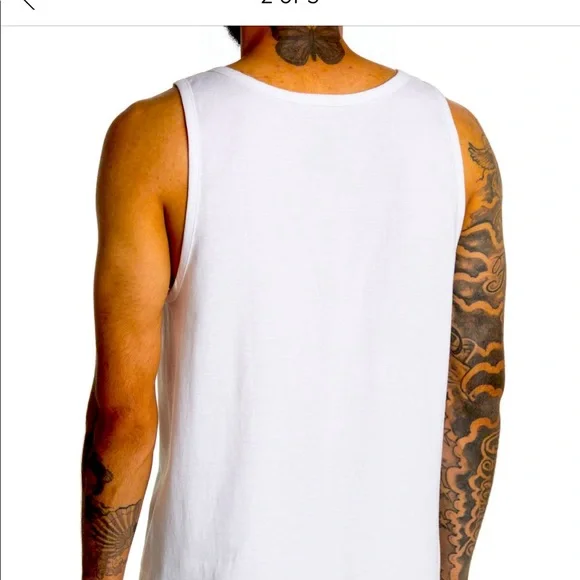๐๐ VANS Medium Menโs White Tank Top New Never Worn - Picture 3 of 3
